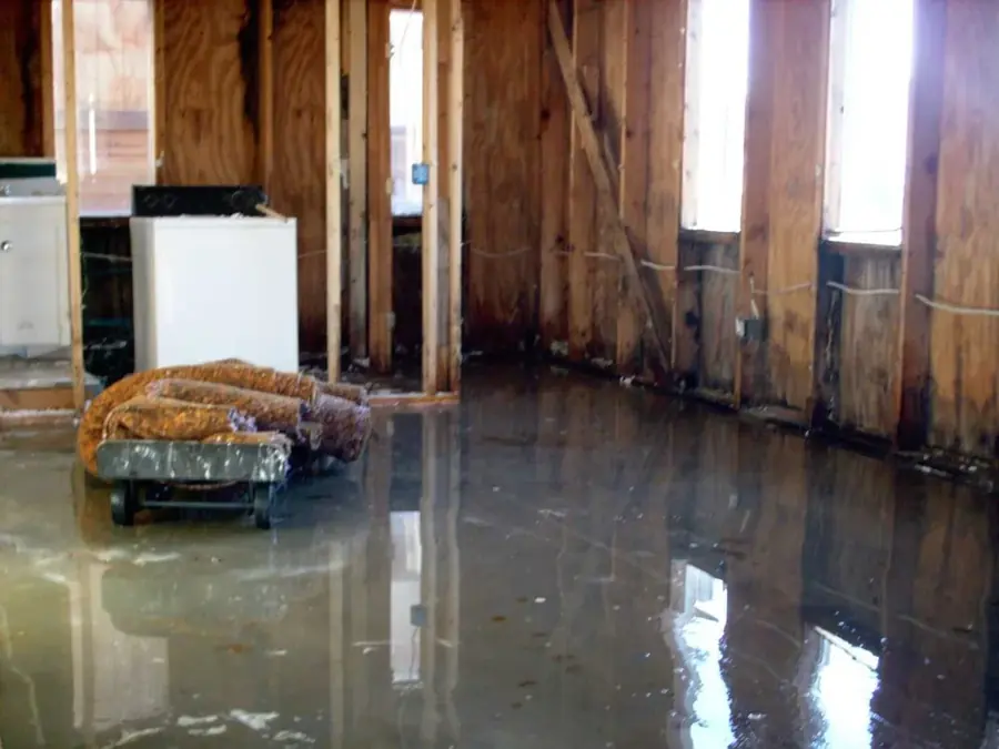 Drying equipment set up in a Colorado Springs basement