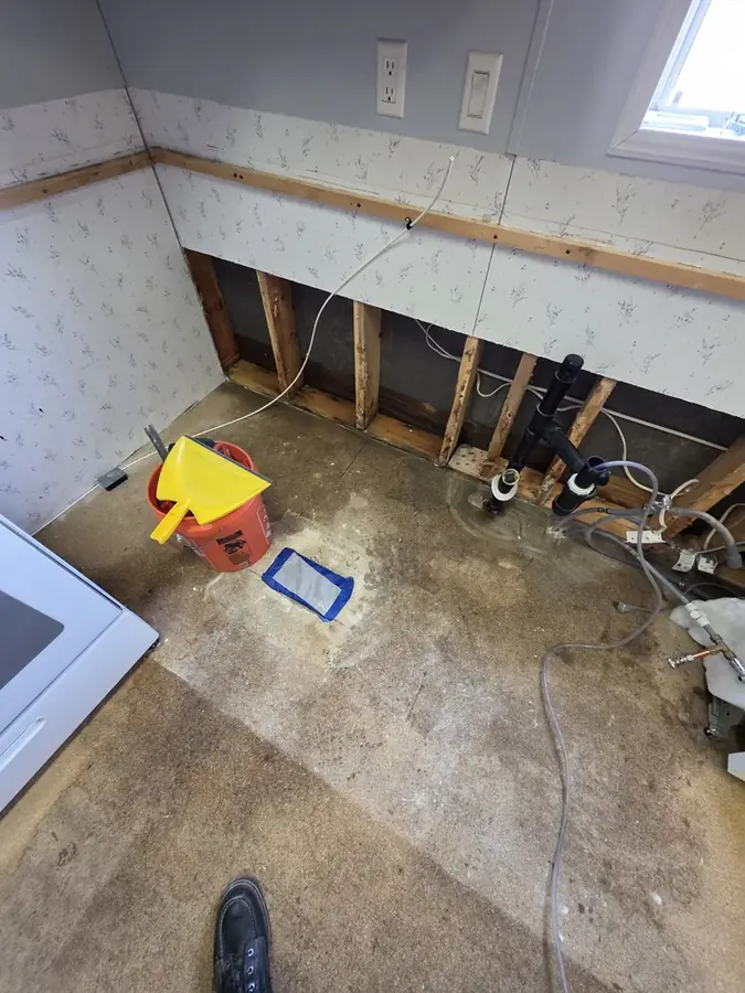Water damaged flooring cleared in a Colorado Springs home