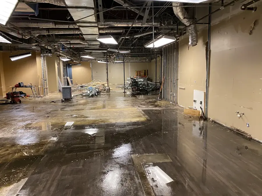 Water damage restoration in a Colorado Springs commercial building